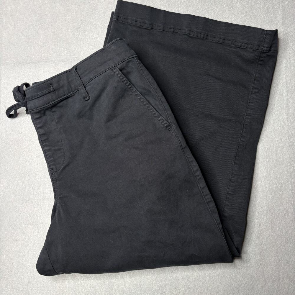 Torrid Weekend Wide Leg Crop Pants Womens Size 1 Black Pull On Plus - Picture 2 of 16